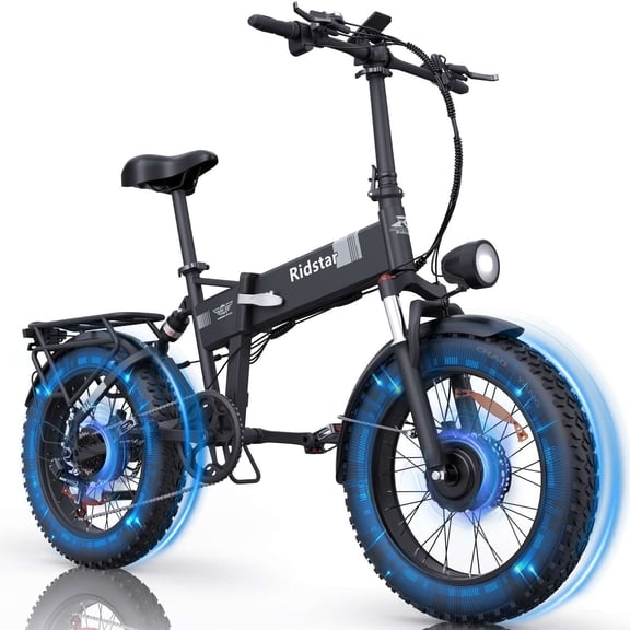 Folding Electric Bike for Adults, Dual Motor PEAK 3000W 31MPH,48V 23Ah Electric Bicycle, 20"Fat Tire Mountain Bike UL2849