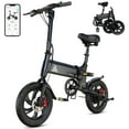 thumbnail image 1 of Folding Electric Bike for Adults and Teens – 14" E-Bike with 750W Peak Motor, 20 MPH Speed, 20 Mile Range, 36V/7.8Ah Battery, LED Display & App Control – UL2849 Certified Foldable Ebike, 1 of 11