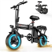 Folding Electric Bike for Adults, 500W Motor 25MPH & 35Miles Long Range, 14 Mini E-Bike, UL Certified Electric Bicycle for Teens