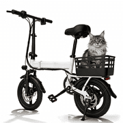 Folding Electric Bike for Teens and Adults, 500W Peak Motor 432Wh Battery 20MPH, 14 Mini Ebike with Rear Basket, UL2849