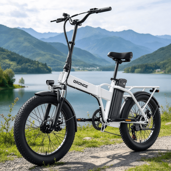 Folding Electric Bikes for Adults 1000W Peak Motor up to 70 Miles Range 28 mph Max Speed 20" x 3.0" Fat Tire Foldable Ebikes 48V 13.5AH Removable Battery 7-Speed E-Mountain Bikes, UL2849 by SGS