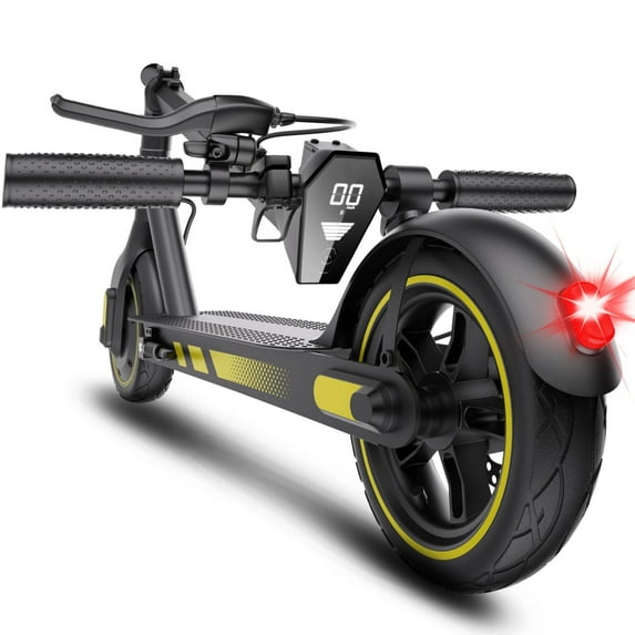 Folding Electric Scooter for Adults - 500W Motor 10" Air Tires, up to 25MPH and 25Miles Long-Range Portable Commuting Scooter