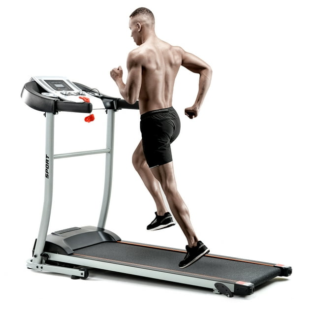 Folding Electric Treadmill Motorized Running Machine Indoor Activity,With 12 Automatic Programs & 3 Modes, LCD Monitor/ Heart Rate/ Calorie Max Weight 240lb