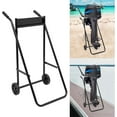 Folding Engine Support Stand Outboard Boat Motor Stand w/2 Wheels Boat ...