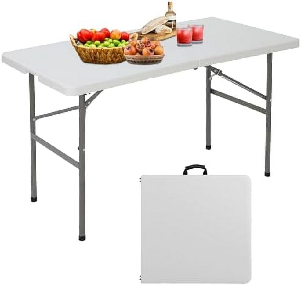 Folding Event Table, Heavy Duty Picnic Table Indoor Outdoor Camping ...