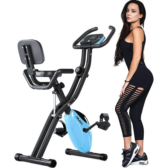 Lanos Folding Exercise Bike Adjustable Resistance A Upright