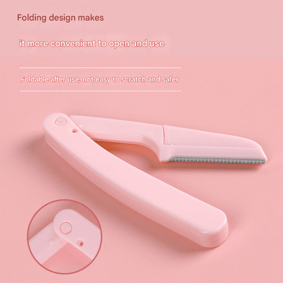 Folding Eyebrow Razor Safe Trimmer for Beginners Anti Scratch Beauty Tool Gifts for Women