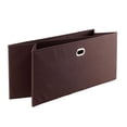thumbnail image 1 of Folding Fabric Baskets 3-Pc Set - Torino Storage Cubes - Chocolate - Closet Organizers for Shelves, Toys, Clothes, Shoes - 23x10.2x10.2 Inches, 1 of 4