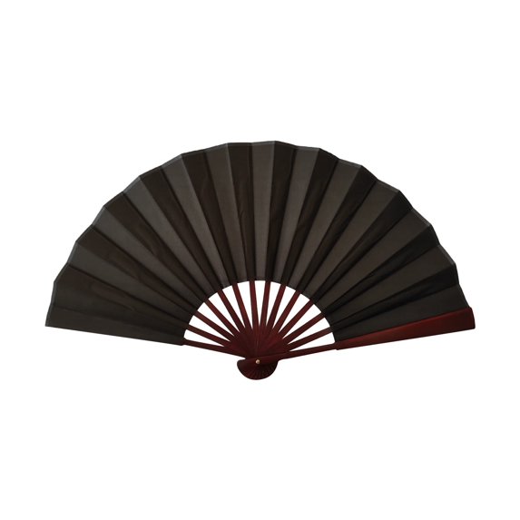 Folding Fan,Boots On The Ground Hand Fan,Line Dance Popping Fan,Fans For Line Dancing,Hand Fans For Women Foldable,Chinese Hand Fan,Nylon-Cloth Performance Fan,1Pcs (Black)