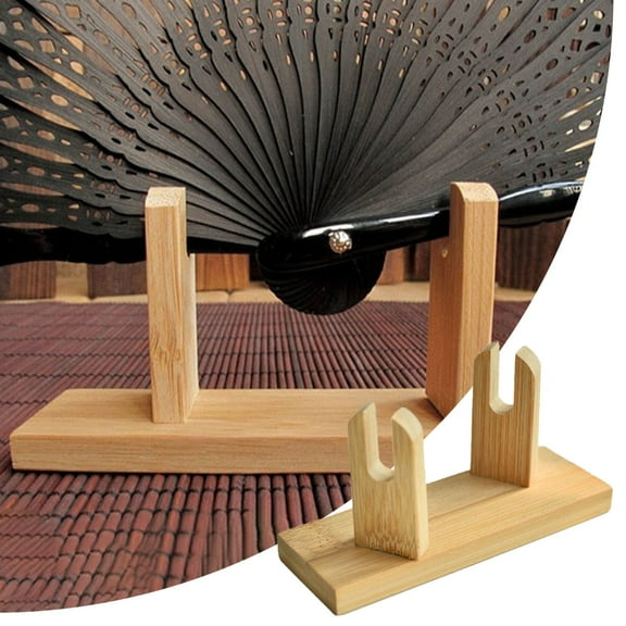 Folding Fan Display Stand Organizer Storage Rack Holder For Japanese Chinese Round Fans 3PCS