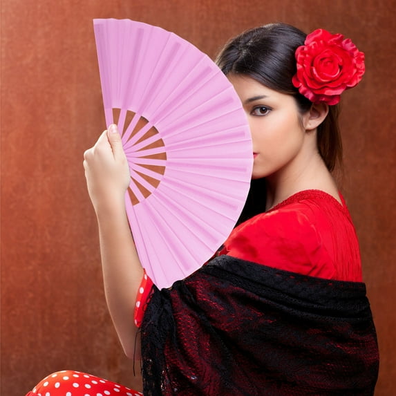 Folding Fan Nylon Cloth Handheld Folding Fan Chinese Kung Fu Tai Chi Fan Decoration Fold Hand Fan for Party Favors