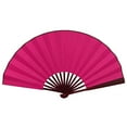 thumbnail image 1 of Folding Fan Smooth Opening Solid Color Decorative Bamboo Frame 10 Inches Chinese Style Handheld DIY Blank Fan Home Decor, 1 of 10