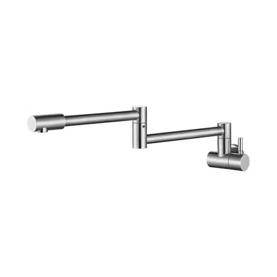 Folding Faucet, Lengthening Kitchen Faucet, Table Head, Washing Basin, Household Long Rotary Single Cooling, Universal Wall Type ,Bar Laundry RV Farmhouse