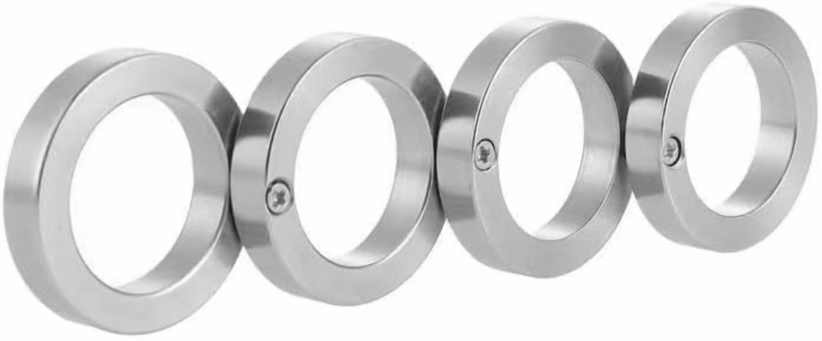Bague Anti-stress Pliable Pour 4 Doigts - Acier Titane, Jouet Fidget Adulte - Réduction Anxiété