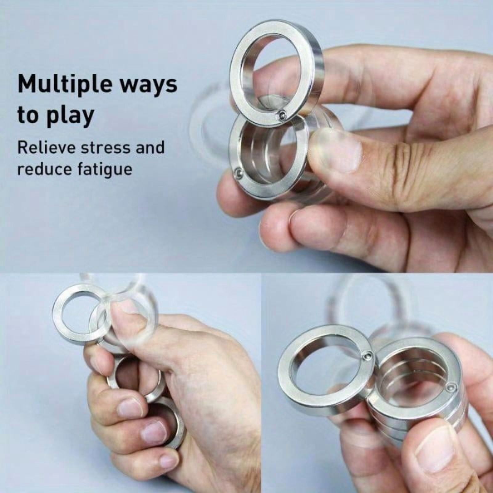Strangulation Accessory Finger Folding Finger Ring, Stress Reducing Finger Ring, Anxiety Relief ...
