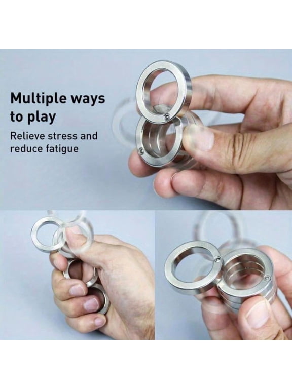 Folding Finger Ring, Stress Reducing Finger Ring, Anxiety Relief, Outdoor Compact & Convenient Accessory