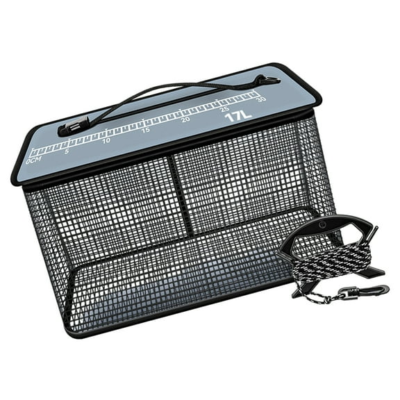 Folding Fishing Net Floating Fishing Basket Live Fish Protector Fast Drying Thickened Fishing Basket Easy to Use