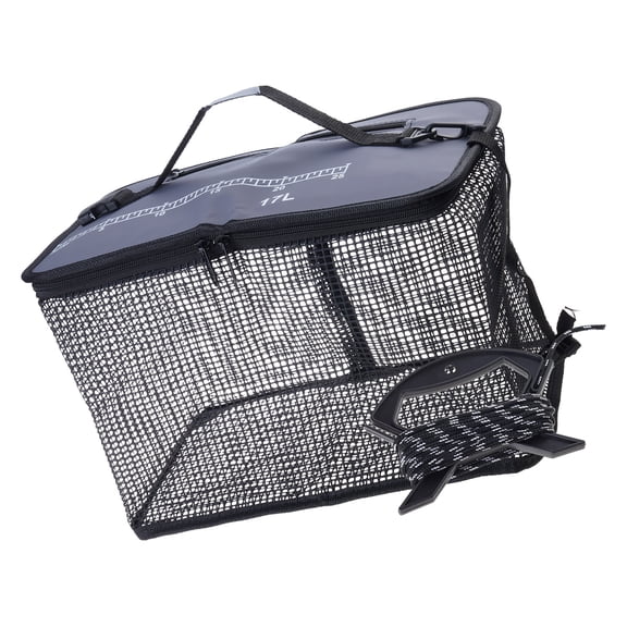 Folding Fishing Net Floating Fishing Basket Portable Meshes Fishing Net Storage Cage for Live Fish Fishing Baits Enduring