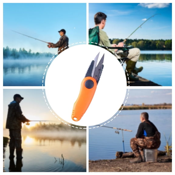 Folding Fishing Scissors Stainless Steel Blade For Cutting Fishing Line Braid Mono Fluoro
