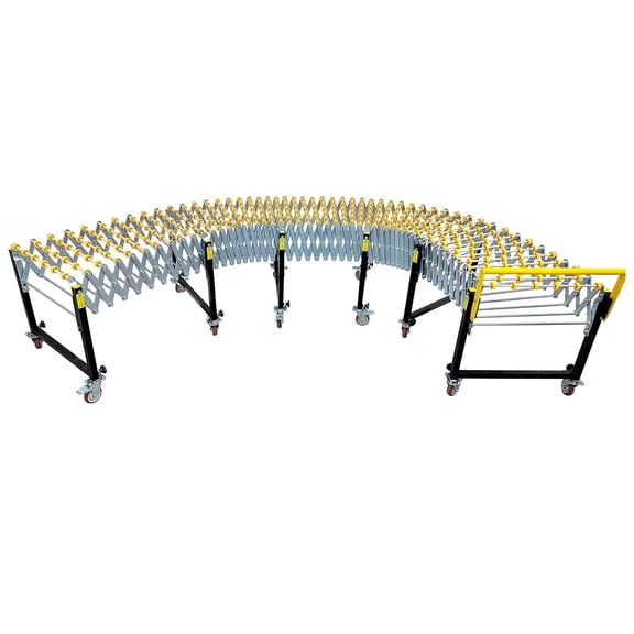 Folding Flexible Gravity Expandable Conveyor 76-295 Inch Length