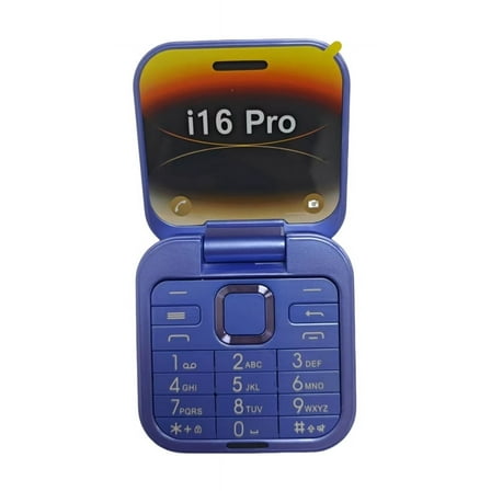 Folding Flip Phone for Seniors - Dual SIM, Large Button Cell Phone with 2.6" Screen, 1.3MP Camera, LED Flashlight, 1400mAh Battery, English & Multi-Language Support