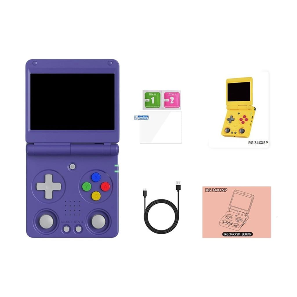 Folding Fliptops Handheld Game Console 64GB Storage Portable Game