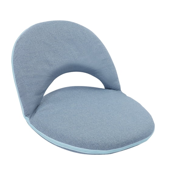 Folding Floor Chair, Floor Cushion, Adjustable 6-Position Floor Seat with Back Support (Blue)