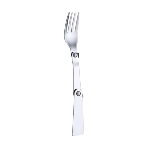 Folding Fork for Food Jar, Replacement Staninless Steel Foldable Folding Metal Fork, Metal Serving Fork, Multifunctional Tableware for Hot Food Lunch Picnic Travel Outdoor, 6.3x1.34"