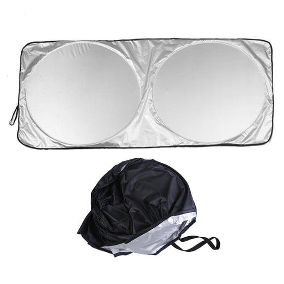 Folding Front Rear Car Window for Sun Shade Auto Windshield Cover Bl