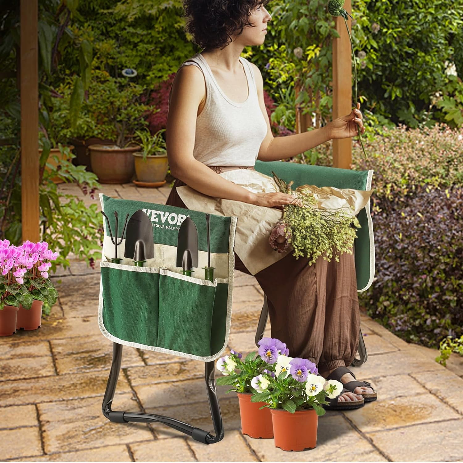 Folding Garden Kneeler and Seat Heavy Duty, Widened 8\, image size:1500x1500