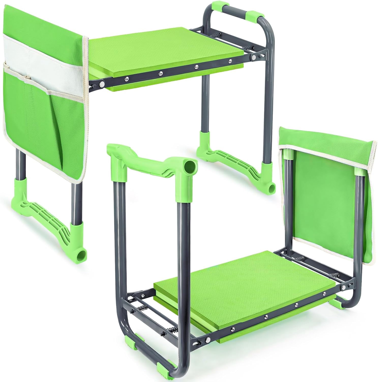 Folding Garden Stool and Kneeler, Heavy Duty Garden Kneeler and Seat, Kneeling Device for Gardening, Gardeners and Seniors (Purple)