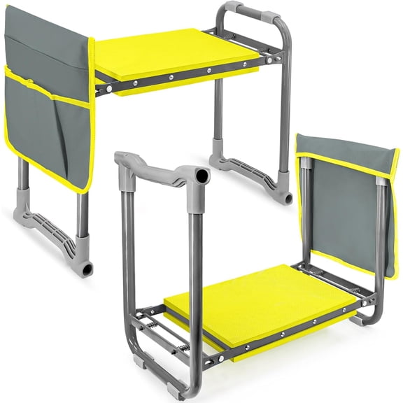 Folding Garden Stool and Kneeler, Heavy Duty Garden Kneeler and Seat, Kneeling Device for Gardening, Gardeners and Seniors