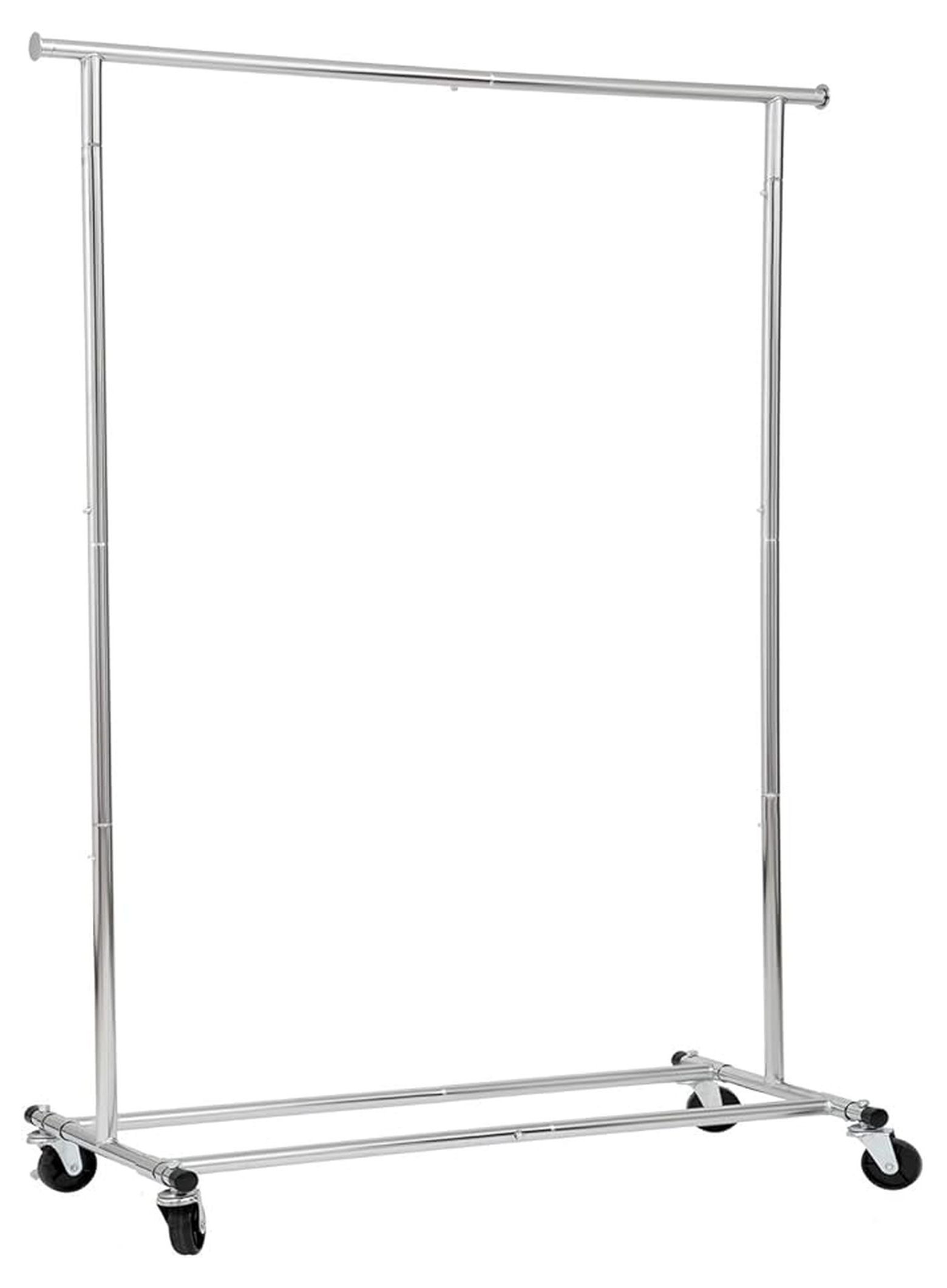 Folding Garment Rack, Rolling Clothing Rack 72