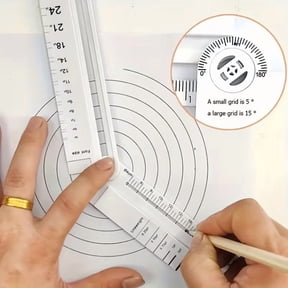 Folding Geometric Ruler Multi-Function Drawing Tool for Math Angle Measurement