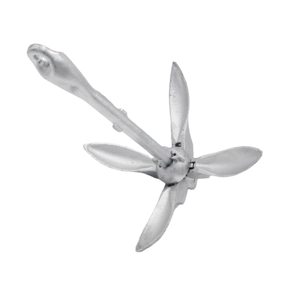 Folding Grapnel Boat Anchor, 3.3LBS-17.6LBS Galvanized Boating Accessories for Kayaks, Canoes, Paddle Boards, Small Watercrafts