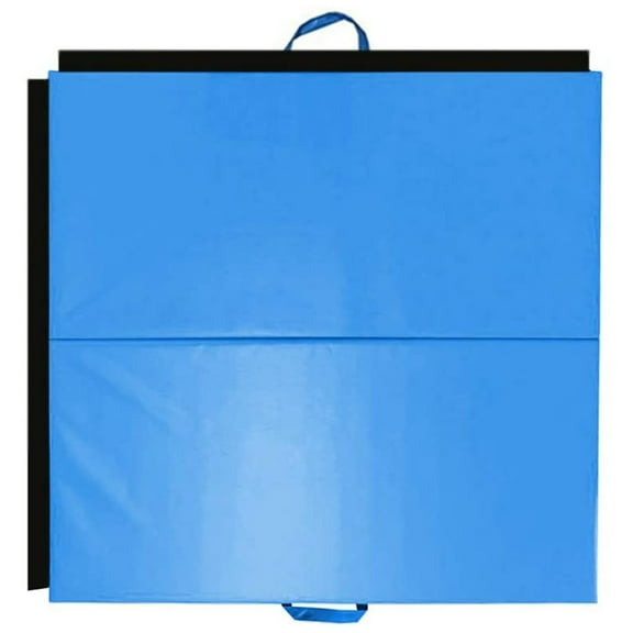 Folding Gymnastics Gym Mat Tumbling Pilates Exercise Fitness, 4' x 4'
