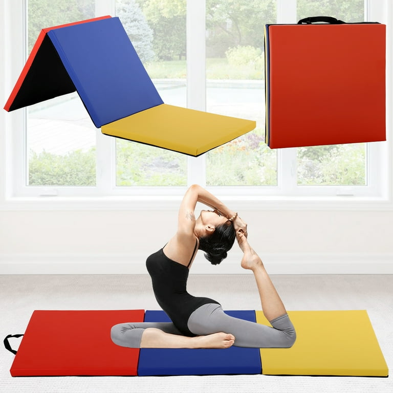 Folding Gymnastics Mat Exercise Mat Tumbling Mats for Home Gym