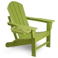 thumbnail image 1 of Folding HDPE Adirondack Chair with 4 in 1 Cup Holder Tray Plastic Adirondack Chairs Weather Resistant Lawn Outdoor Firepit Chairs, Light Green, 1 of 7