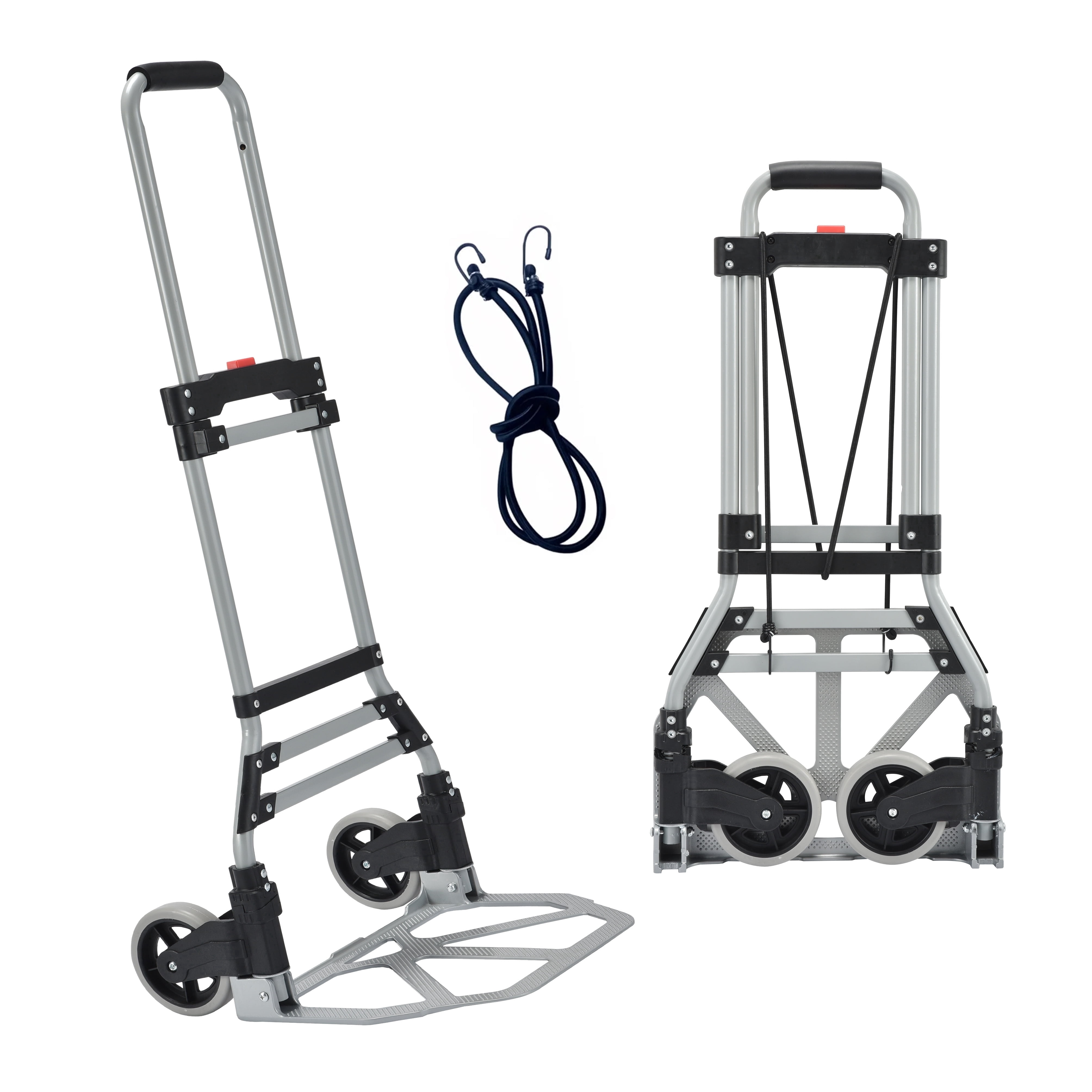 Takira Foldable Hand Cart, Portable Aluminum Luggage Cart with ...