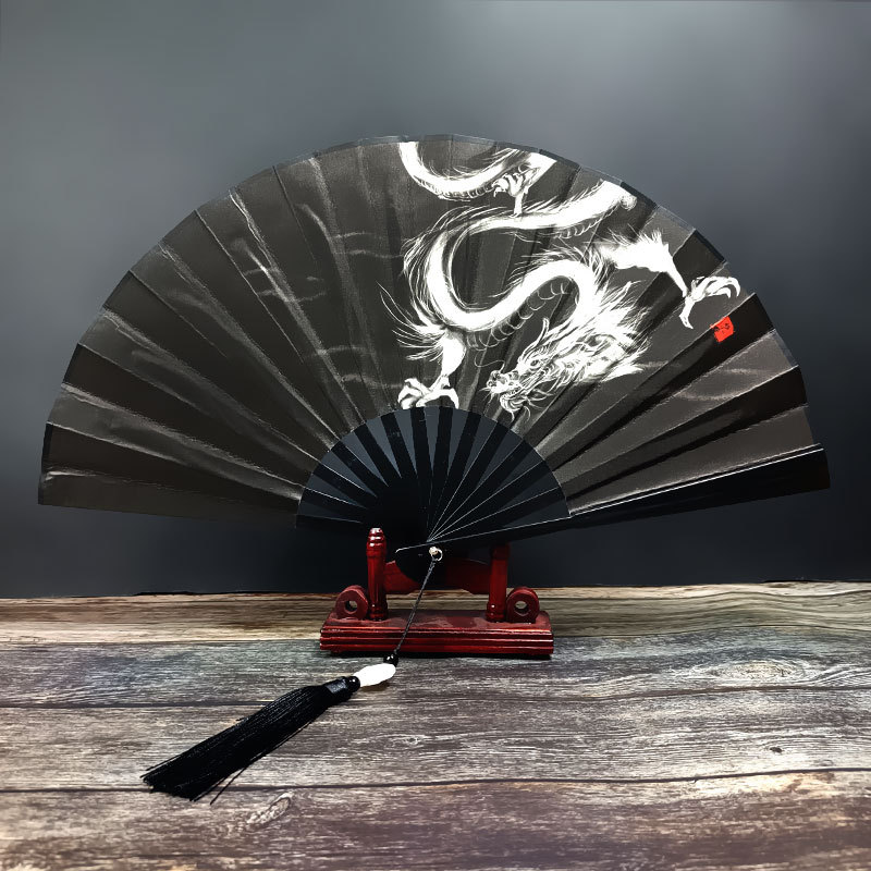 Folding Hand Fan Foldable Chinese Vintage Silk Fan Party Festival Hand