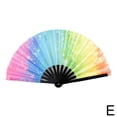 thumbnail image 1 of Folding Hand Fan With Led Light Portable Fluorescent Night Show Light U6K3, 1 of 1