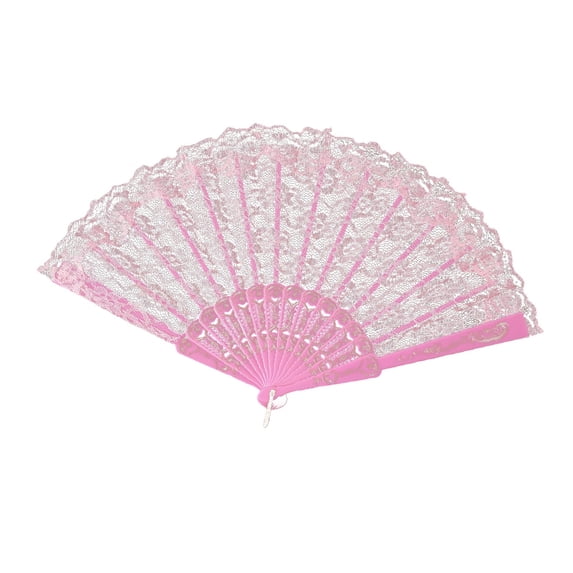 Folding Hand Fan Women Lace Design, Handheld Fans With Tassels for Wedding Party Prom, Paper Lace Fans for Bridesmaid Photo Booth Props, Elegant Decorative Fans for Home Wall Decor and Events,E