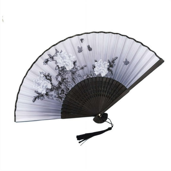 Folding Hand Fans for Women Foldable, Retro Hand Fans, Handheld Portable Chinese Style Crafts for Dancing, Photography Props, Home Decor