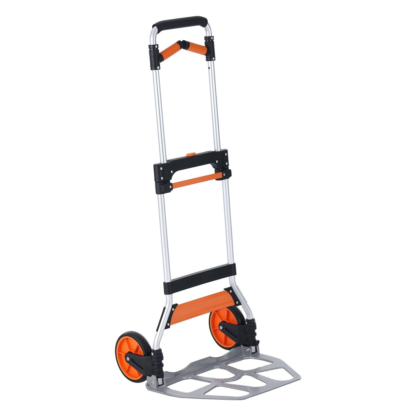 Folding Hand Truck 309 lbs Load Capacity Aluminum Portable Cart Convertible Hand Truck Dolly Telescoping Handle PP TPR Wheels Ultra Lightweight Super Strong Moving Warehouse
