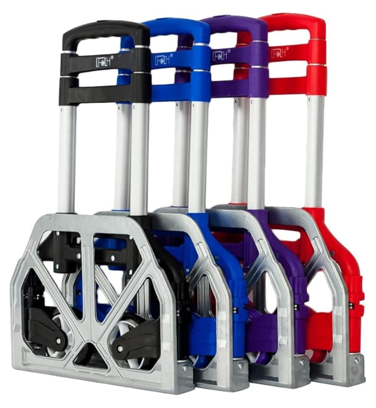 Folding Hand Truck Aluminum Portable Folding Hand Cart 165lbs Capacity ...