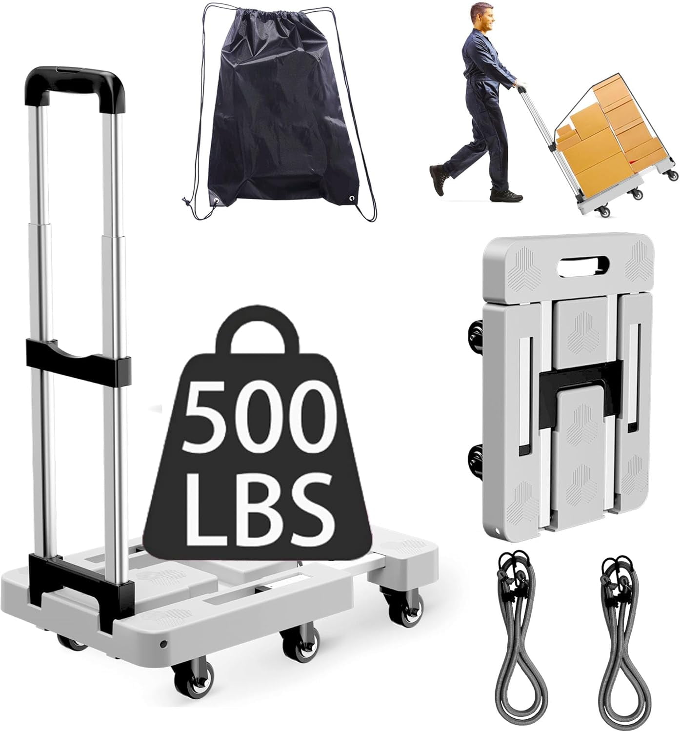 Folding Hand Truck Buy Luggage Cart Hand Truck Foldable RICEEL