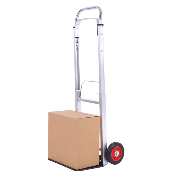 Folding Hand Truck Dolly Cart with Wheels Heavy Duty Aluminum Collapsible Hand Cart, Portable Foldable Hand Truck with Telescoping Handle for Moving Furniture, Packages, and Delivery