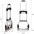 thumbnail image 1 of Folding Hand Truck Dolly with Telescoping Handle and Rubber Wheels for Heavy Duty Moving, 1 of 7