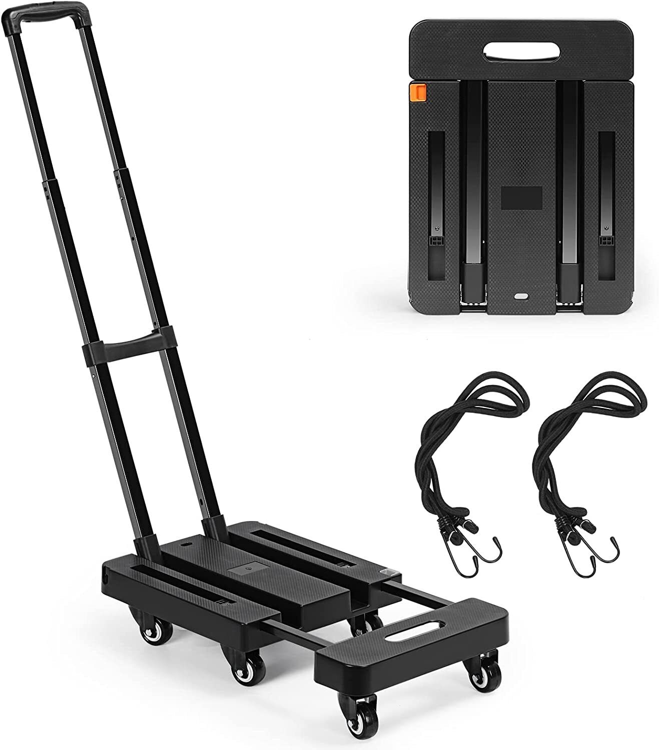 Folding Hand Truck Platform Cart Moving Warehouse Luggage Cart Trolley