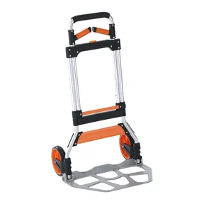 Folding Hand Truck with 309lbs Capacity,Aluminum Portable Cart,Convertible Dolly with Telescoping Handle and Durable Wheels for Easy Moving